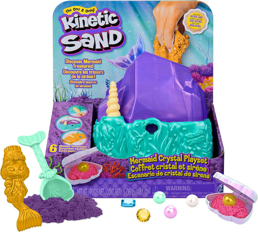 美國Kinetic Sand 美人魚水晶動力沙遊戲組 Mermaid Crystal Playset