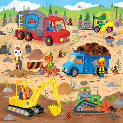 Mudpuppy 建築工地地板拼圖 Construction Site Floor Puzzle
