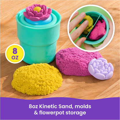 美國Kinetic SquishBlossom 魔法花朵玩沙組
