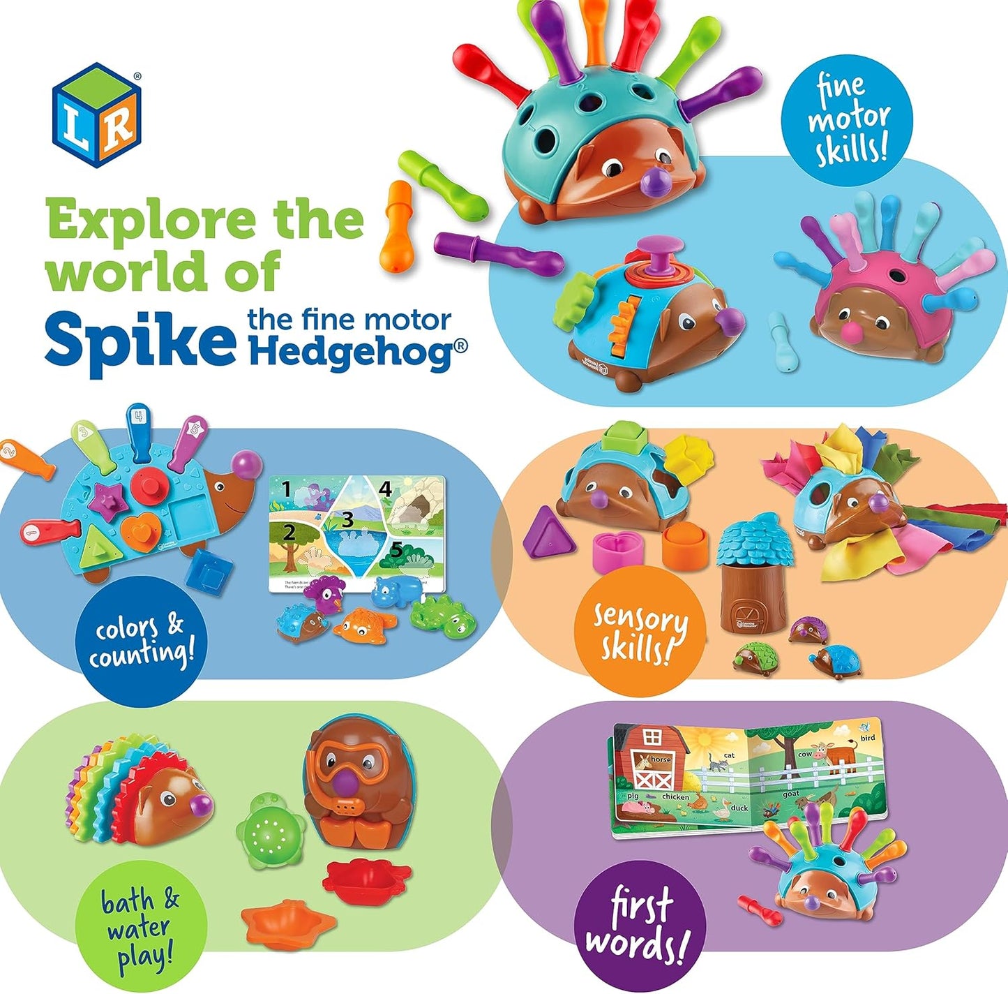 Learning Resources 刺蝟小尖峰安撫夥伴 Spike Fidget Friend
