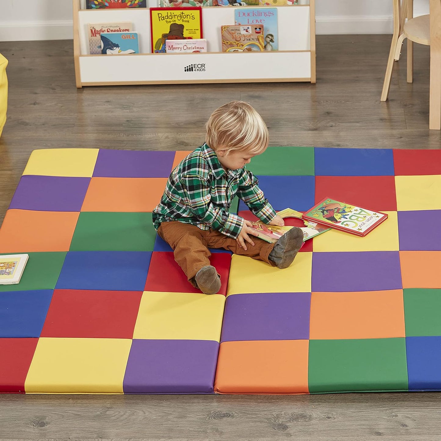 ECR4Kids SoftZone 拼布活動地墊（可折疊式）SoftZone Patchwork Activity Mat (Foldable)