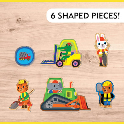 Mudpuppy 建築工地地板拼圖 Construction Site Floor Puzzle