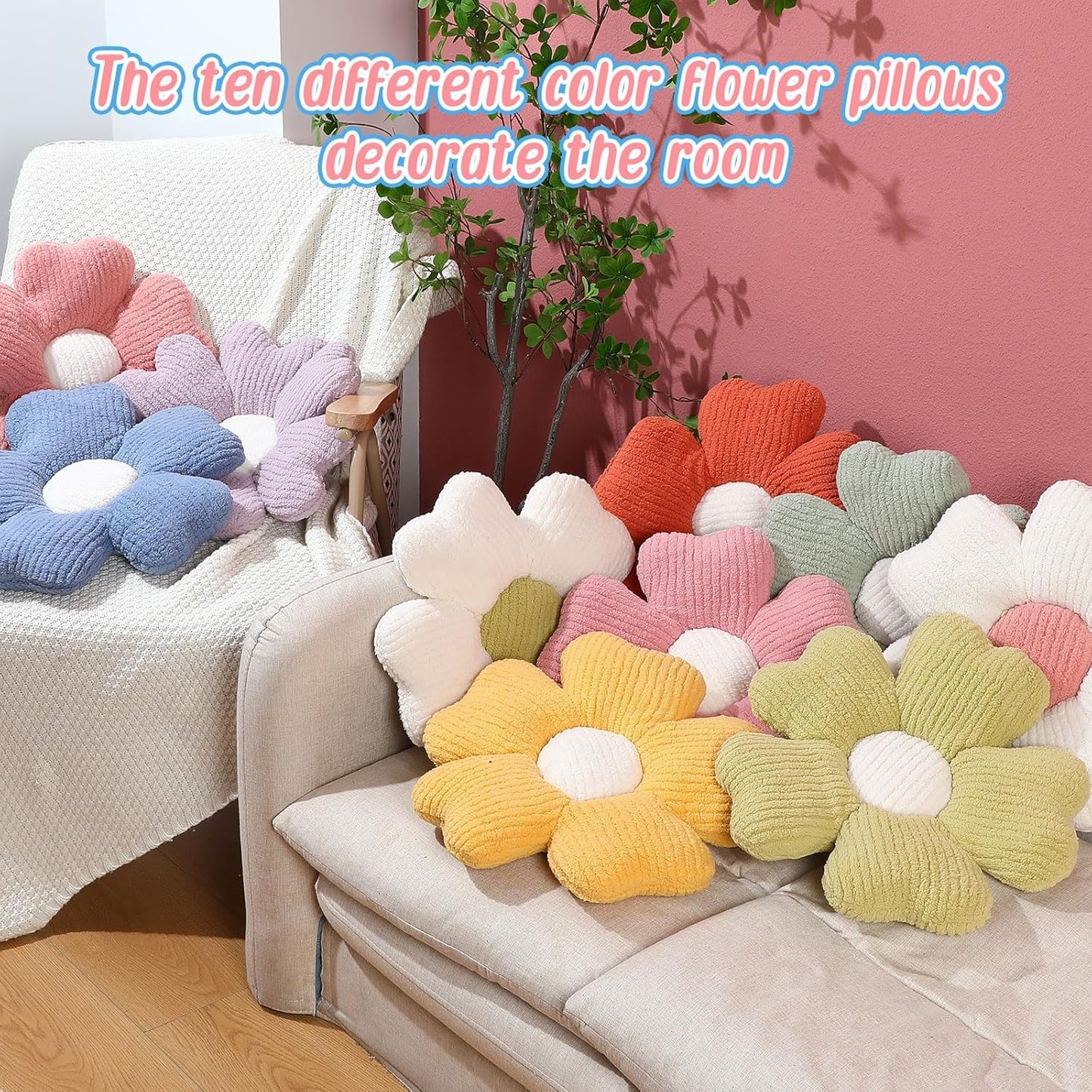 兒童抽條絨花朵感官坐墊 Kids Corduroy Petal Seat Pad & Calming Tatami Floor Pillow