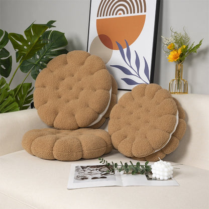 仿真餅乾羊羔絨抱枕 Style Cookie Plush Seat Cushion