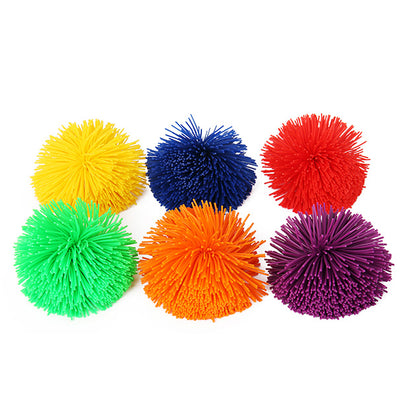 矽膠絲觸感橡筋球（小號6隻裝）Silicone Koosh Sensory Ball Set of 6