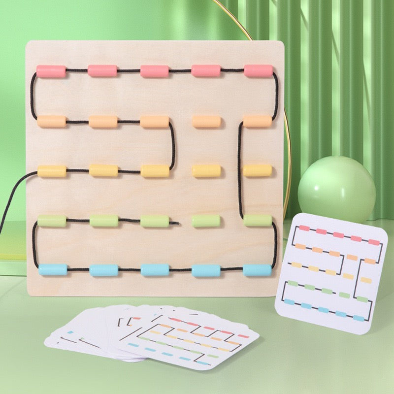 幼兒穿線拼圖板 Lacing Puzzle Board for Toddlers