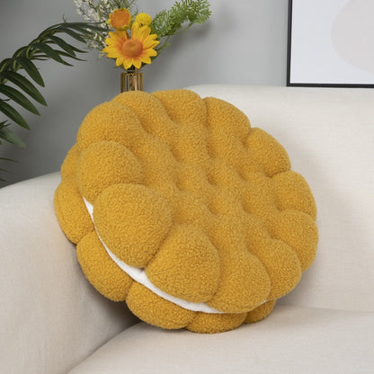 仿真餅乾羊羔絨抱枕 Style Cookie Plush Seat Cushion