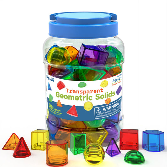 罐裝立體幾何蒙特梭利教具 Montessori Geometric Solids Set