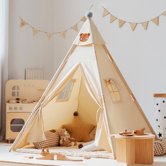 兒童印第安室內帳篷豪華組 Kids Indoor Teepee Tent Deluxe Set