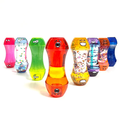 創意彩色表情葫蘆油滴感官油漏 Creative Emoji Gourd Liquid Motion Bubbler