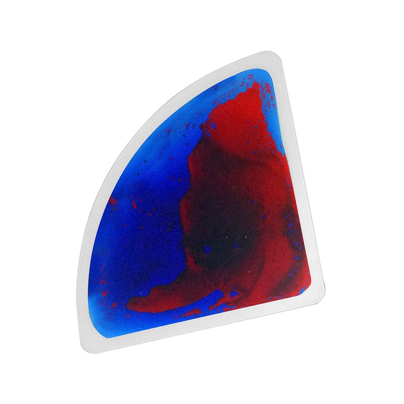 33cm扇形拼圖液體彩磚 一套4片 33cm Fan-shaped Puzzle Liquid Tiles Set of 4