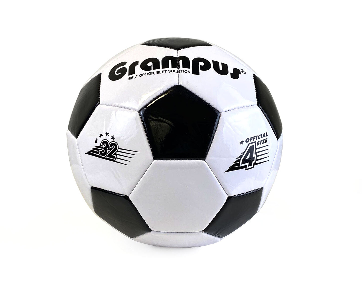 Grampus 4 號經典黑白足球 直徑 Size 4 Classic Black & White PU Soccer Ball
