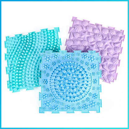 自閉兒童感官按摩拼圖地墊（馬卡龍款） Autism Sensory Massage Puzzle Mats (Macaron)