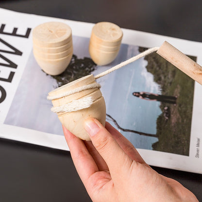 經典懷舊木製陀螺組 Classic Traditional Wooden Spinning Top