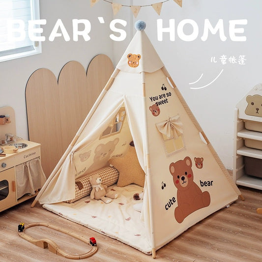 兒童印第安室內帳篷豪華組 Kids Indoor Teepee Tent Deluxe Set