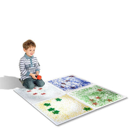 兒童爬行水族館液體感官墊 4片裝 Children's Crawling Aquarium Liquid Sensory Mat