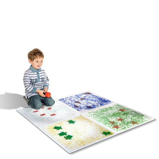 兒童爬行水族館液體感官墊 4片裝 Children's Crawling Aquarium Liquid Sensory Mat