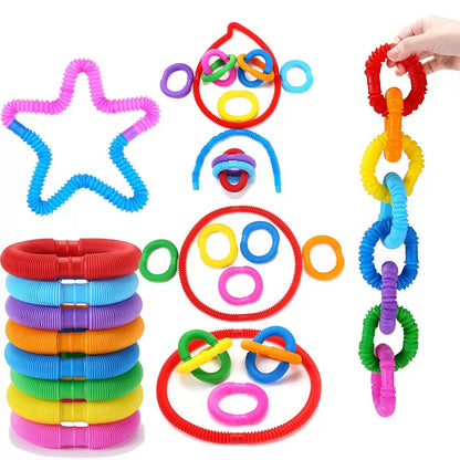 彈響伸縮管 感統減壓玩具 Pop Tubes Sensory Fidget Tubes