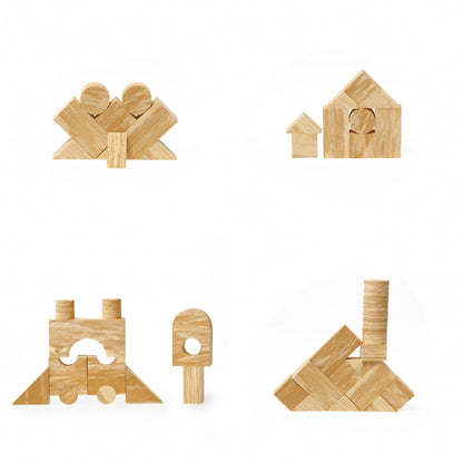 Weplay 軟質木紋積木4cm-30件 Soft Woodgrain Blocks 4cm-30pc