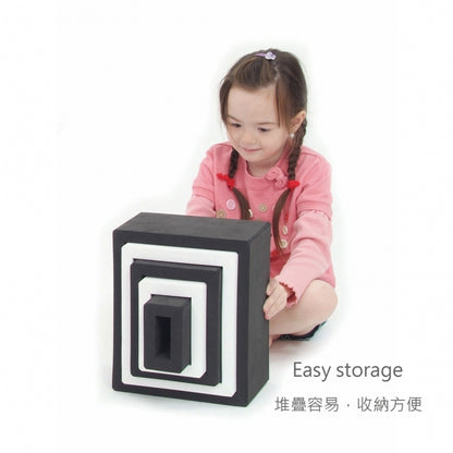 Weplay 創意空心積木-黑白 Creative Hollow Blocks - Black & White