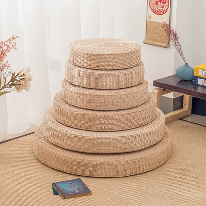 天然草編高彈蒲團 Natural Straw Woven Pouf