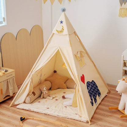 兒童印第安室內帳篷豪華組 Kids Indoor Teepee Tent Deluxe Set