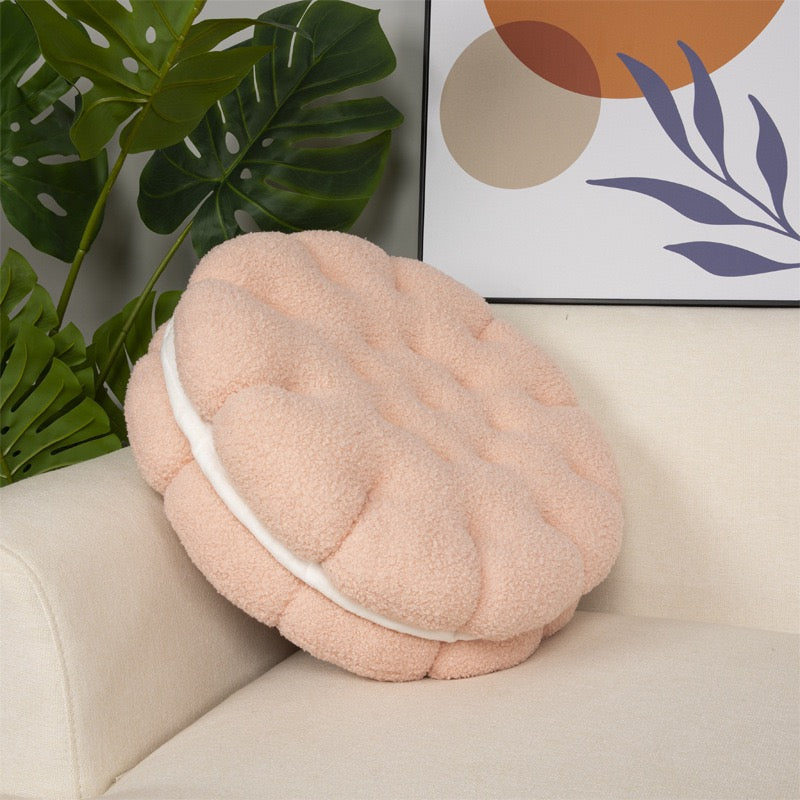 仿真餅乾羊羔絨抱枕 Style Cookie Plush Seat Cushion