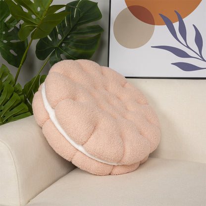 仿真餅乾羊羔絨抱枕 Style Cookie Plush Seat Cushion