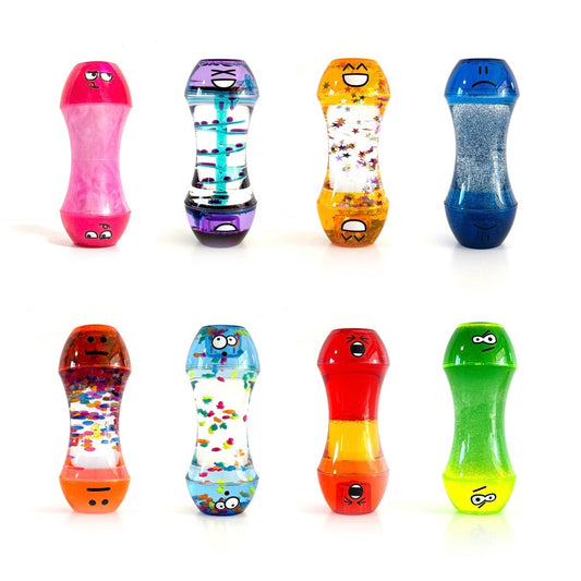 創意彩色表情葫蘆油滴感官油漏 Creative Emoji Gourd Liquid Motion Bubbler