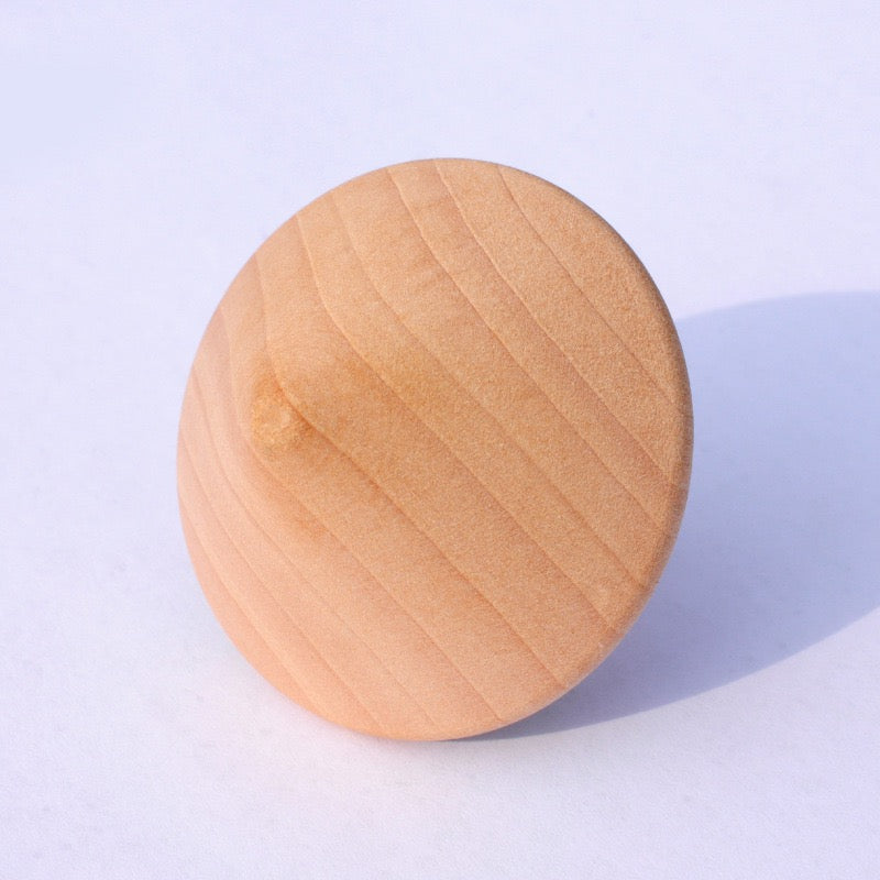 經典硬實木原木陀螺 (5入組）Classic Solid Wood Spinning Tops (5-Pack）