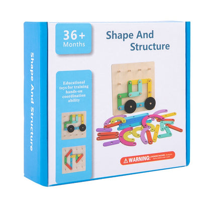 Montessori 百變套柱玩具 Versatile Pegboard Set