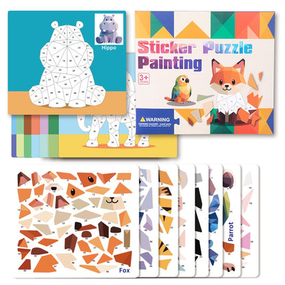 3D貼紙拼圖畫 3D Sticker Collage Puzzle