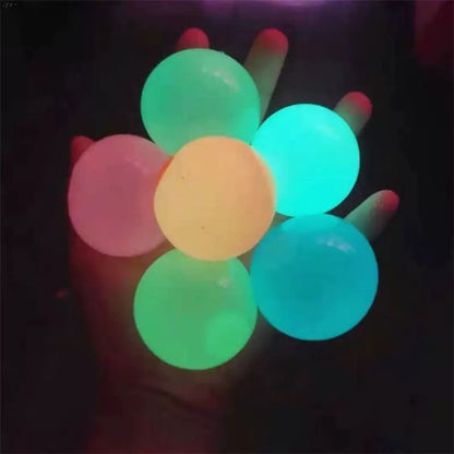 夜光黏黏減壓球套裝 Glow Sticky Wall Ball Set