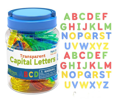罐裝透明大小寫字母早教教具組 Alphabet Learning Jar