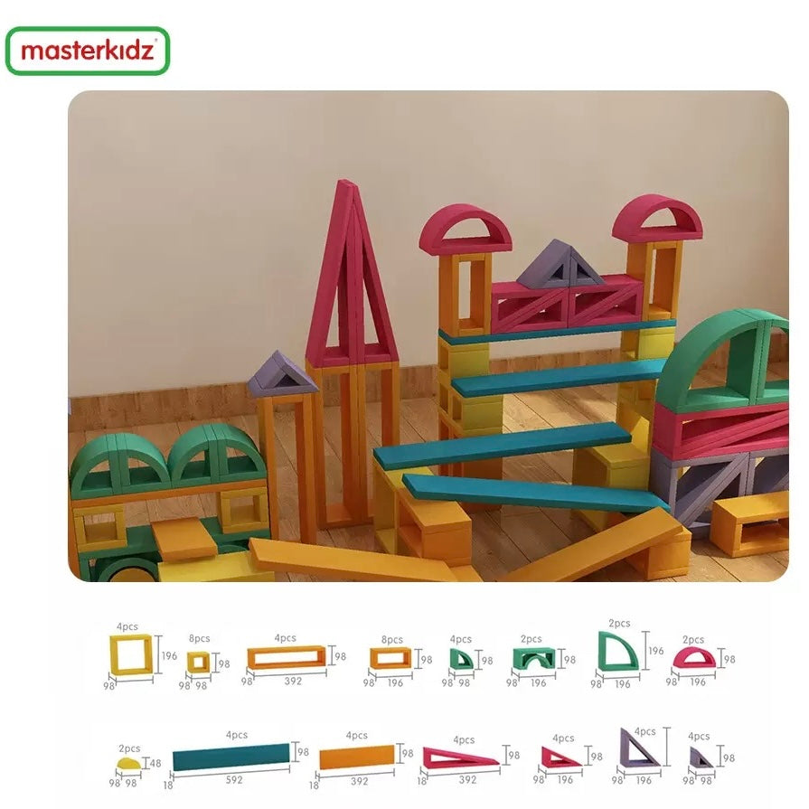 Masterkidz 戶外大型彩色空心積木套裝 Outdoor Colour Hollow Block Set