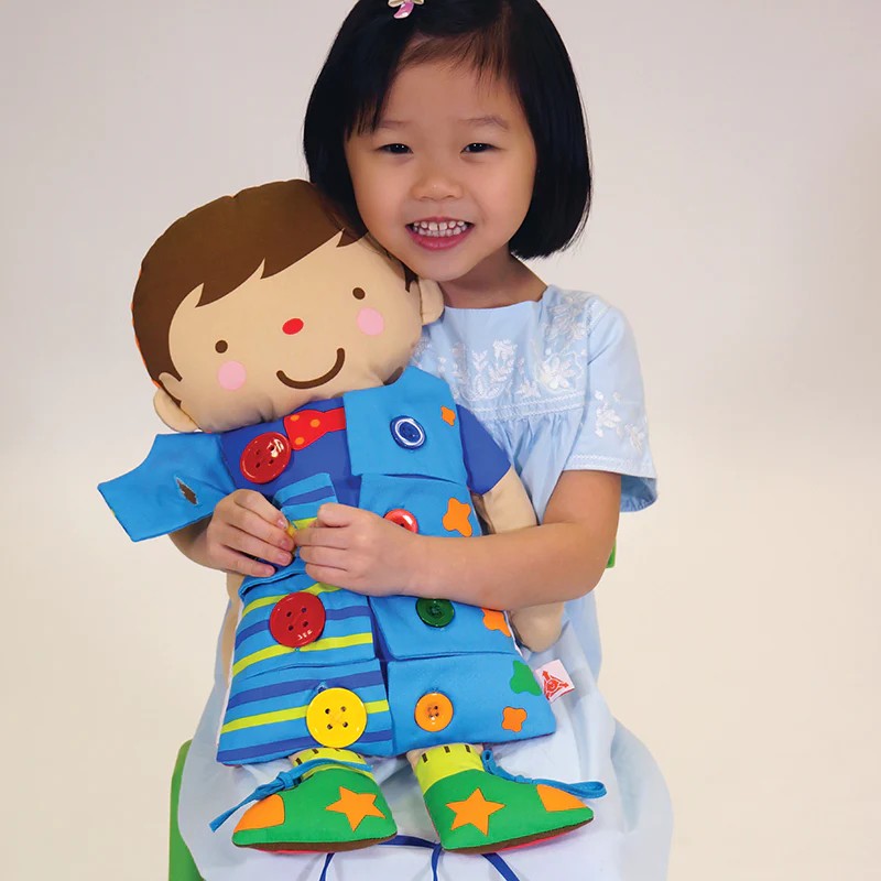 K's Kids 2 in 1 自理訓練布偶 Dress Up Doll