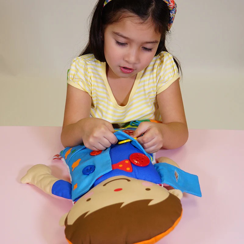 K's Kids 2 in 1 自理訓練布偶 Dress Up Doll