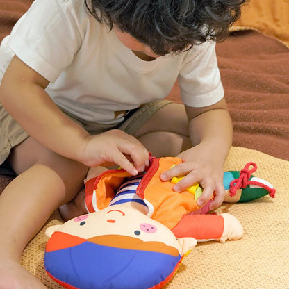 K's Kids 2 in 1 雙面自理訓練娃娃 Wayne & Julia Dress Up Doll