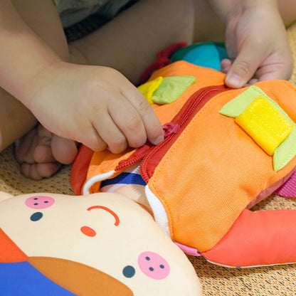 K's Kids 2 in 1 雙面自理訓練娃娃 Wayne & Julia Dress Up Doll