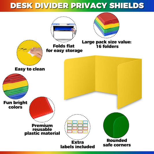 多功能彩色課桌隱私擋板 Multi-color Classroom Privacy Shields