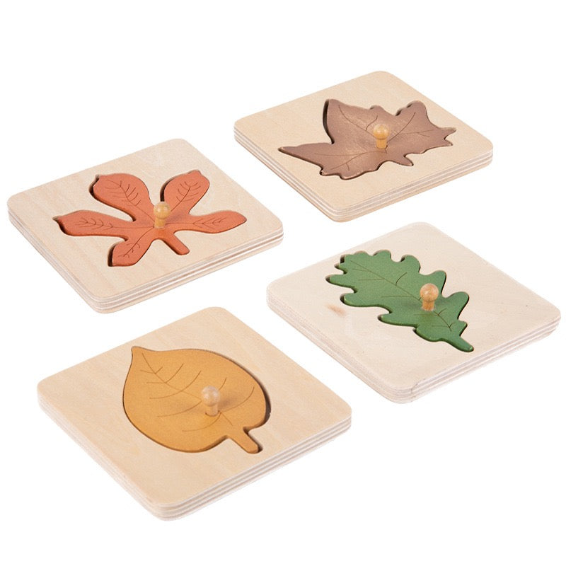 Montessori 葉子拼圖玩具套裝 Leaf Puzzle Toy Set