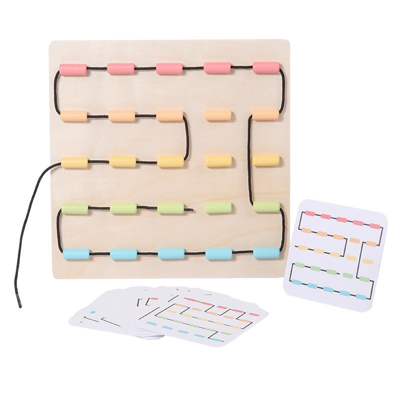 幼兒穿線拼圖板 Lacing Puzzle Board for Toddlers