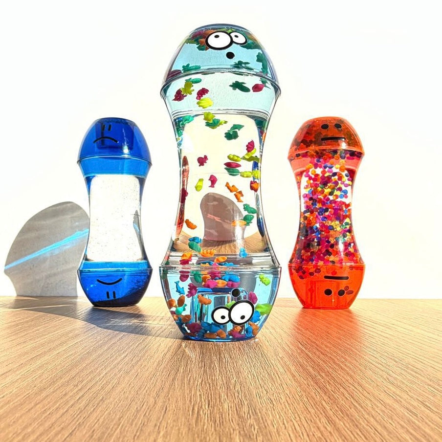 創意彩色表情葫蘆油滴感官油漏 Creative Emoji Gourd Liquid Motion Bubbler