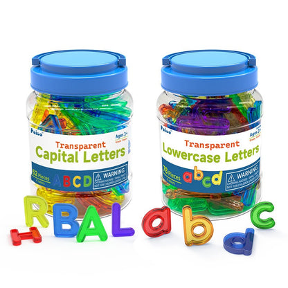 罐裝透明大小寫字母早教教具組 Alphabet Learning Jar