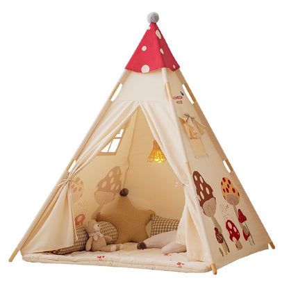 蘑菇款雙窗兒童遊戲帳篷 Mushroom Double-Window Kids Play Tent