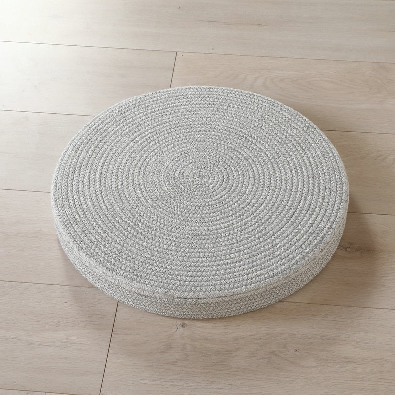 北歐棉繩編織圓形蒲團 Nordic Cotton Rope Woven Floor Pouf