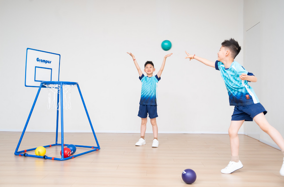 Grampus 魔術籃球架幼兒版 Toddler Basketball Stand with Emoji Balls