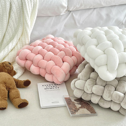 繩結造型方塊坐墊 Knot Pillow Square Seat Cushion