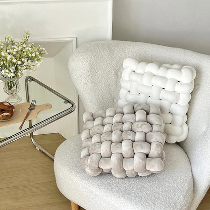 繩結造型方塊坐墊 Knot Pillow Square Seat Cushion