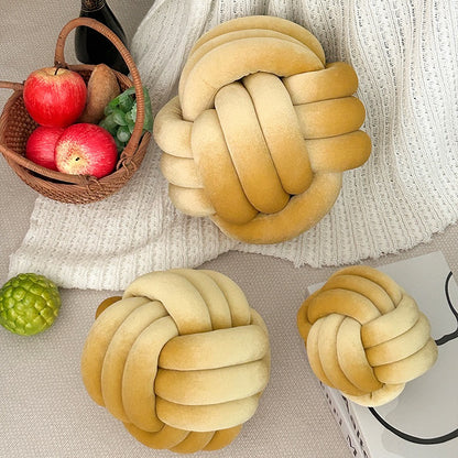 球形繩結絨毛抱枕 Spherical Knot Plush Pillow